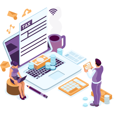 Image de Comptables travaillant sur des comptes